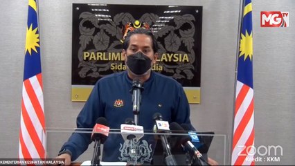 LIVE :  Sidang Media Menteri Kesihatan, YB Khairy Jamaluddin