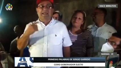 Primeras palabras de Sergio Garrido como gobernador electo de #Barinas - #09Ene - Ahora