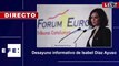 Isabel Díaz Ayuso, Presidenta de la Comunidad de Madrid, participa en el desayuno New Economy International Forum