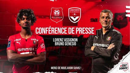 LIVE | La conférence de presse de Lorenz Assignon et Bruno Genesio avant #SRFCFCGB