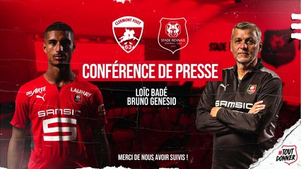 LIVE | La conférence de presse de Loïc Badé et Bruno Genesio avant #CF63SRFC