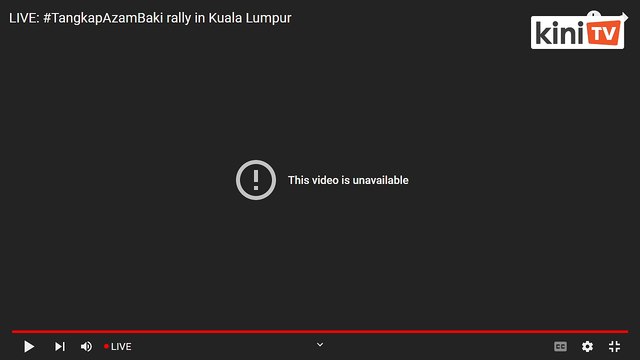 LIVE: Sekitar demonstrasi #TangkapAzamBaki di Kuala Lumpur