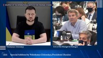 Volodymyr Zelensky addresses the 2022 Shangri-La Dialogue