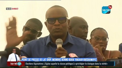 DIRECT-Suivez la point de presse de lat Diop, membre BENNO BOKK YAKAAR GUEDIAWAYE