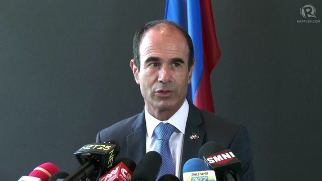 Israel Ambassador Ilan Fluss holds media briefing after a courtesy call on Marcos