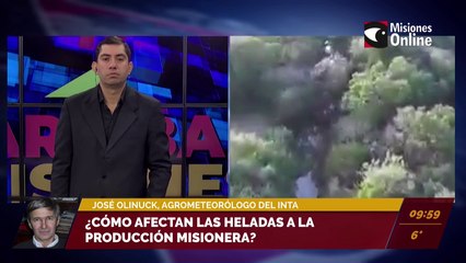 ¿Cómo afectan las heladas a la producción misionera?