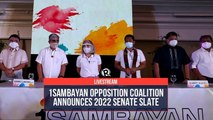 1Sambayan opposition coalition announces Senate slate