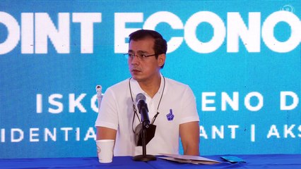 Isko Moreno presents his economic platform
