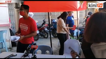 Sidang media selepas pengumuman calon DAP/PH bagi Paloh