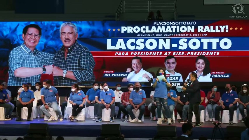 Ping Lacson-Tito Sotto proclamation rally
