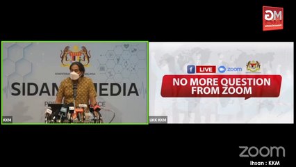 LIVE : Sidang Media Menteri Kesihatan, YB Khairy Jamaluddin