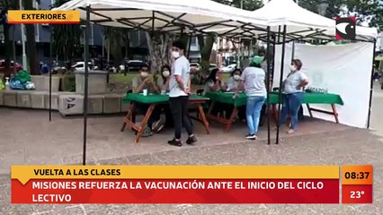 EN VIVO | Vuelta a clases. Misiones inicia con menos del 40% de los alumnos vacunados.