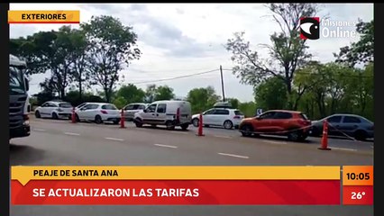 EN VIVO | Aumentaron los peajes de Santa Ana y Colonia Victoria: pasaron de $77 a $100