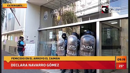 EN VIVO | Declara Navarro Gomez, quien asesinó a su pareja en el arroyo El Zaimán de Posadas