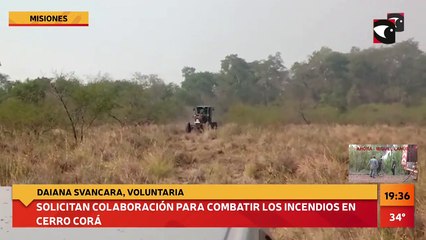 EN VIVO | solicitan colaboración para combatir los incendios en Cerro Corá