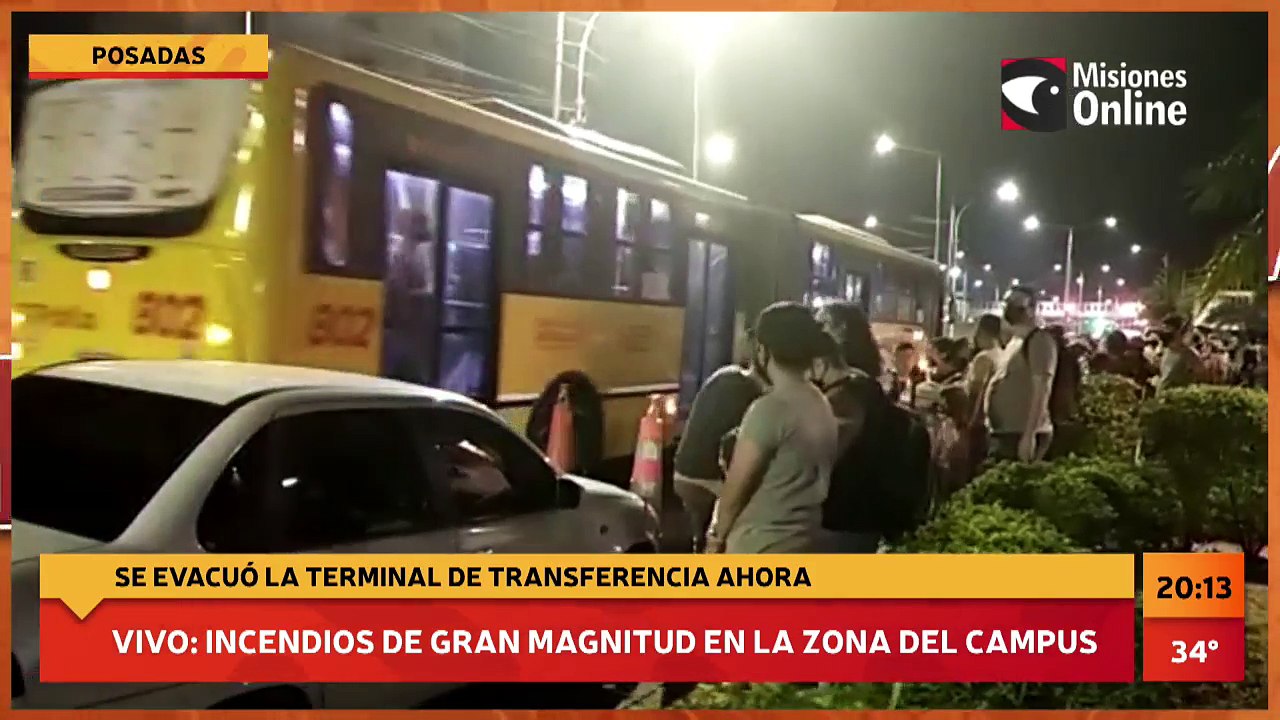 EN VIVO | Incendio en Miguel Lanús: evacuaron la estación de transferencia de Posadas