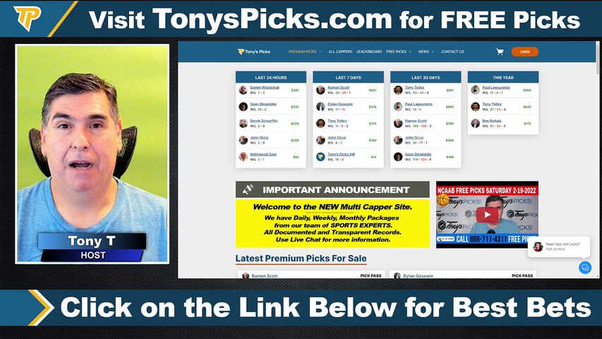 Live Expert NCAAB Picks - Predictions, 2/19/2022 Best Bets, Odds & Betting Tips | Tonys Picks