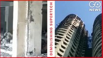 WATCH | DEMOLITION Of Supertech Tower Noida Sector 93-A Noida, 100 Workers Deployed