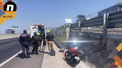 Caída de moto en Paseo de la República
