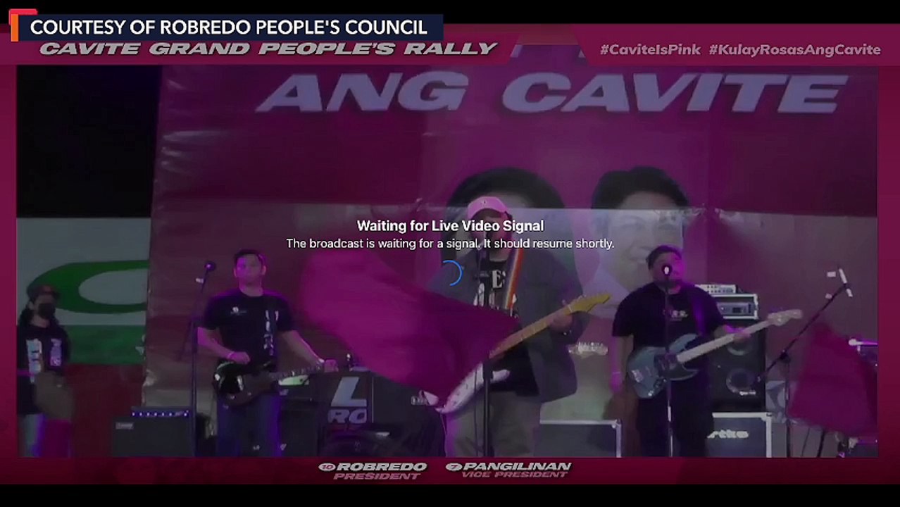 Leni Robredo holds campaign rally in Cavite