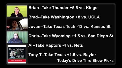 Live Free NBA NCAAB Picks Drive Thru Show 2-28-2022