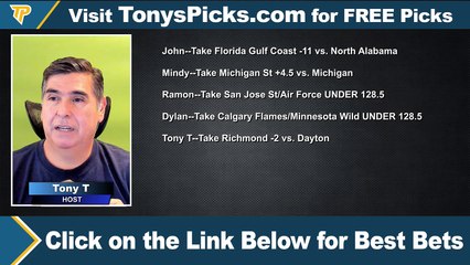 Live Expert NBA NCAAB NHL Picks - Predictions, 3/1/2022 Best Bets, Odds & Betting Tips | Tonys Picks