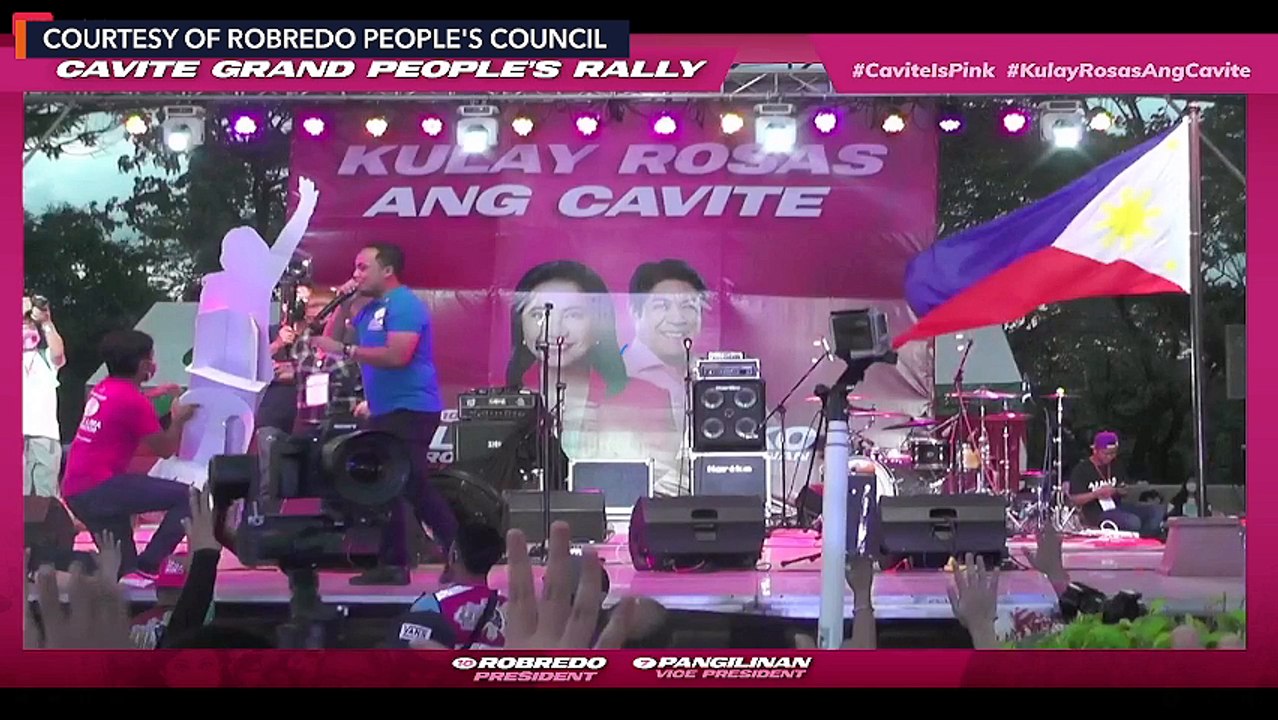 Leni Robredo holds campaign rally in Cavite