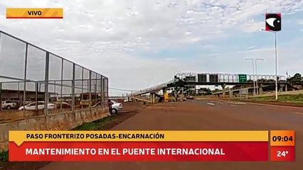 Por tareas de mantenimiento, este miércoles y jueves se interrumpirá la circulación sobre el Puente que une a Posadas – Encarnación