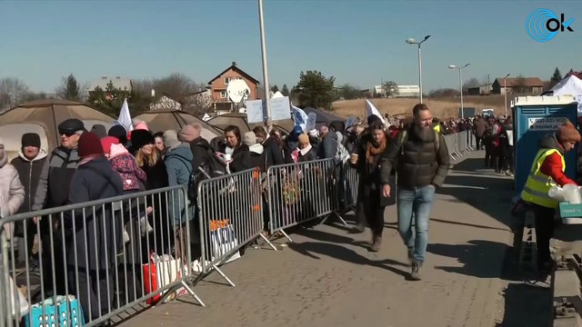 DIRECTO: Refugiados ucranianos llegan a Polonia tras la invasión rusa