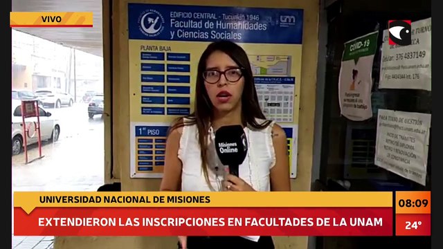 #Educación | Extendieron las inscripciones en las facultades de la UNaM