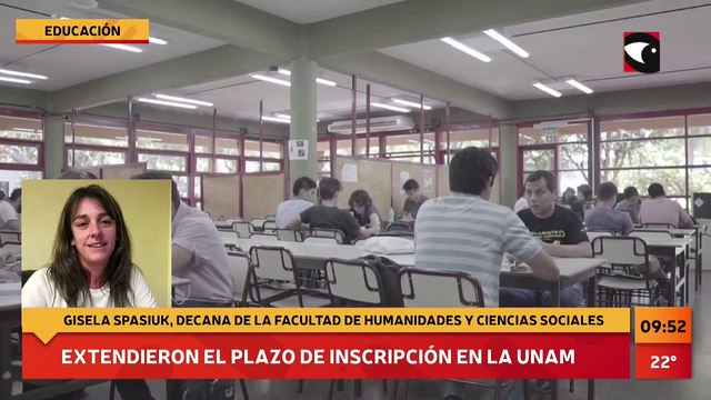 #Educación | Extendieron el plazo de inscripción en la Universidad Nacional de Misiones. Entrevista a Gisela Spasiuk, decana de la Facultad de Humanidades y Ciencias Sociales de la UNaM.