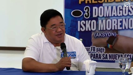 Isko Moreno holds press conference in Nueva Ecija
