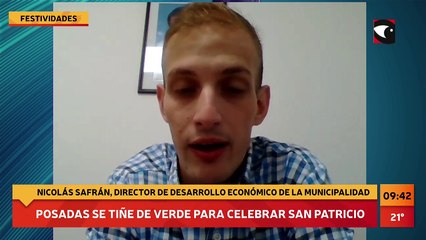 Posadas se tiñe de verde para celebrar San Patricio
