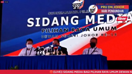 [LIVE] Pengumuman Keputusan PRN Johor