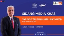 [LIVE 1:30 pm] Sidang media khas Perdana Menteri Ismail Sabri Yaakob