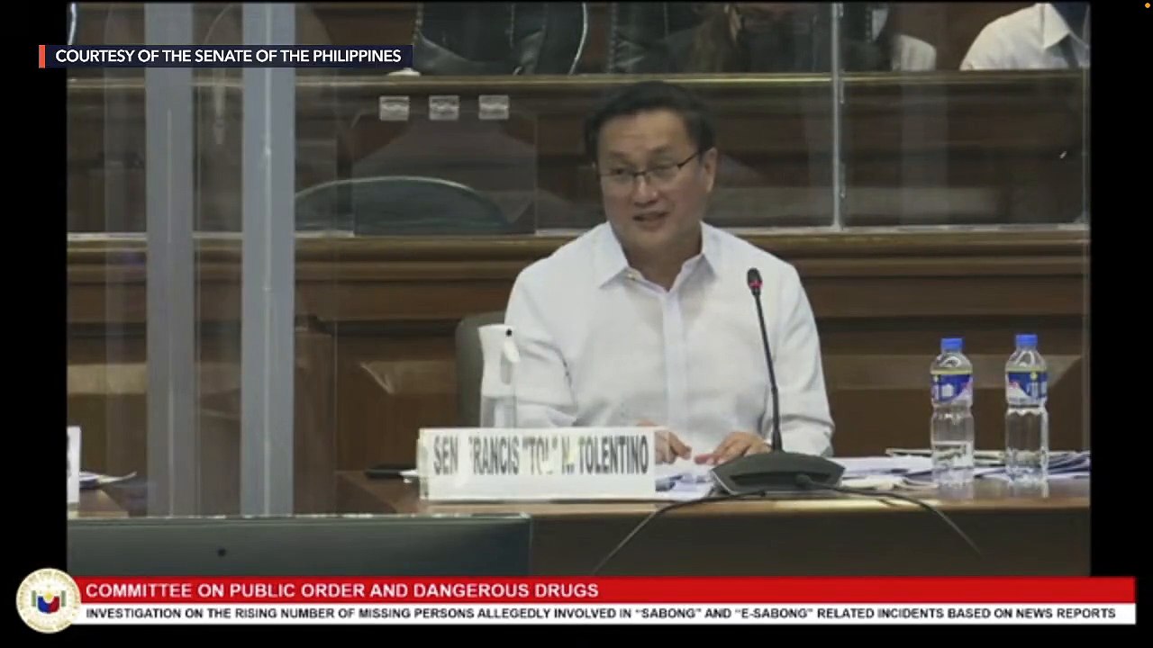 Senate hearing on e-sabong