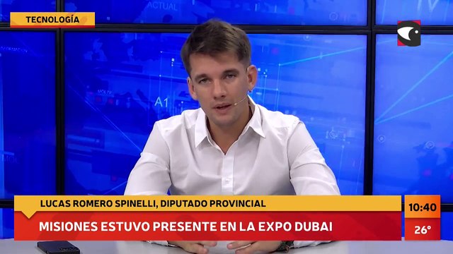 #Tecnología | Misiones estuvo presente en la Expo Dubai. Entrevista a Lucas Romero Spinelli, diputado provincial.