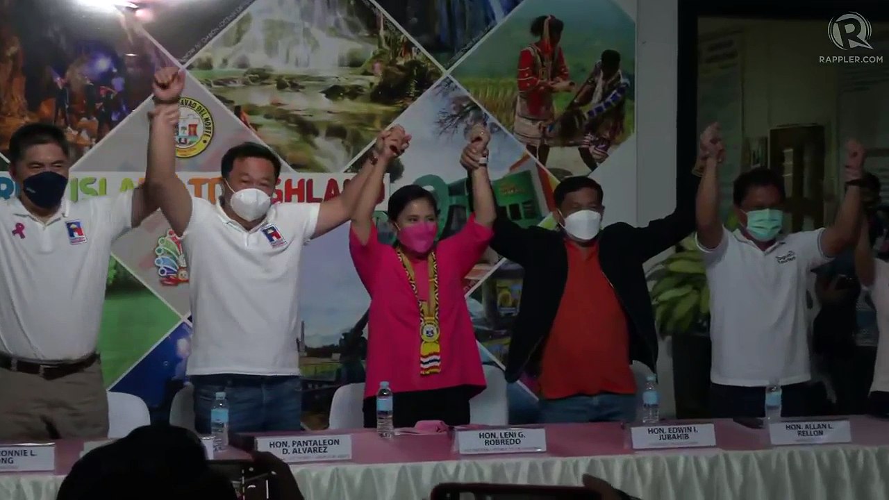 Robredo, Alvarez hold press conference in Davao del Norte