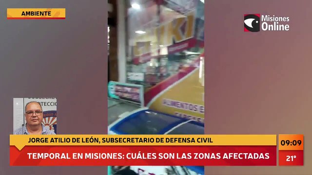 Cómo afectó la lluvia a Misiones. Entrevista a Jorge Atilio De León, subsecretario de Protección Civil