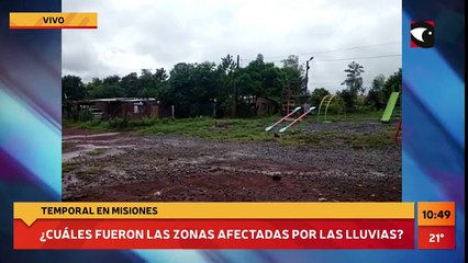 Temporal en Misiones | ¿Cuáles fueron las zonas afectadas por la lluvia?