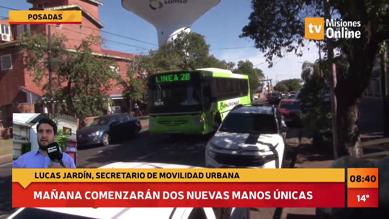 #Posadas #Transporte | Mañana comenzarán a funcionar dos nuevas manos únicas. Entrevista a Lucas Jardín, secretario de Movilidad Urbana
