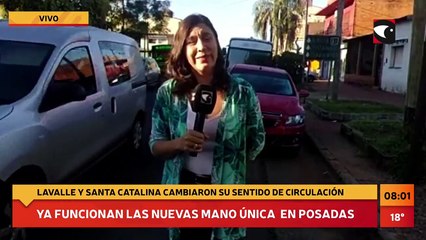 #Posadas #Tránsito | Ya funcionan las avenidas mano única. Lavalle y Santa Catalina cambiaron su sentido de circulación.