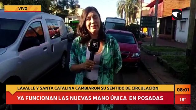 #Posadas #Tránsito | Ya funcionan las avenidas mano única. Lavalle y Santa Catalina cambiaron su sentido de circulación.