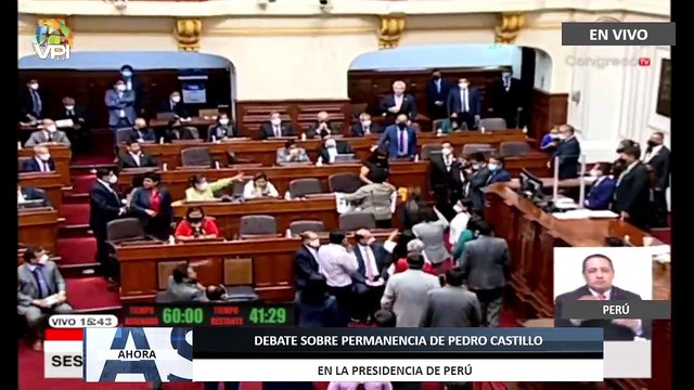 En Vivo | Debate sobre permanencia de Pedro Castillo en la presidencia de #Perú - #28Mar - Ahora