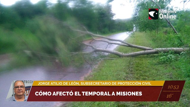 Temporal en Misiones. Entrevista a Jorge Atilio De León, subsecretario de Protección Civil