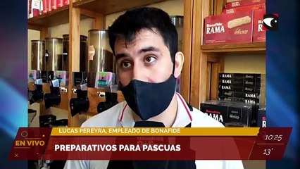 Preparativos para Pascuas. Entrevista a Lucas Pereyra, empleado de Bonafide
