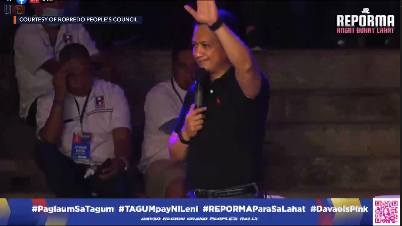 Leni Robredo holds campaign rally in Tagum, Davao del Norte