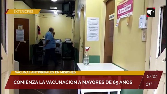 #Salud | Vacunas antigripales en Misiones. Comienza la vacunación a mayores de 65 años.