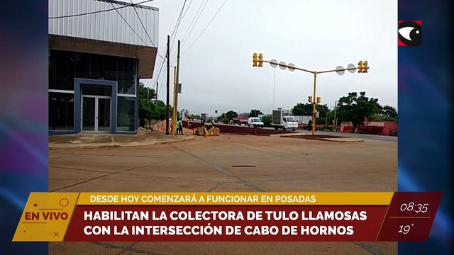 #Posadas #Tránsito | Habilitan a partir de hoy la colectora de Tulo Llamosas con la Av. Cabo de hornos