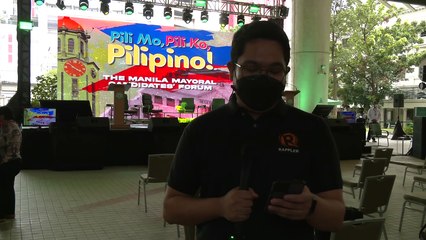 Preparations for Manila mayoral candidates forum
